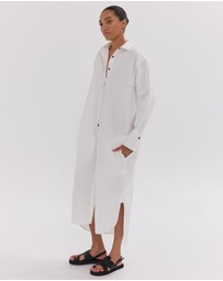 Cloth & Co. - The Shirt Dress | White