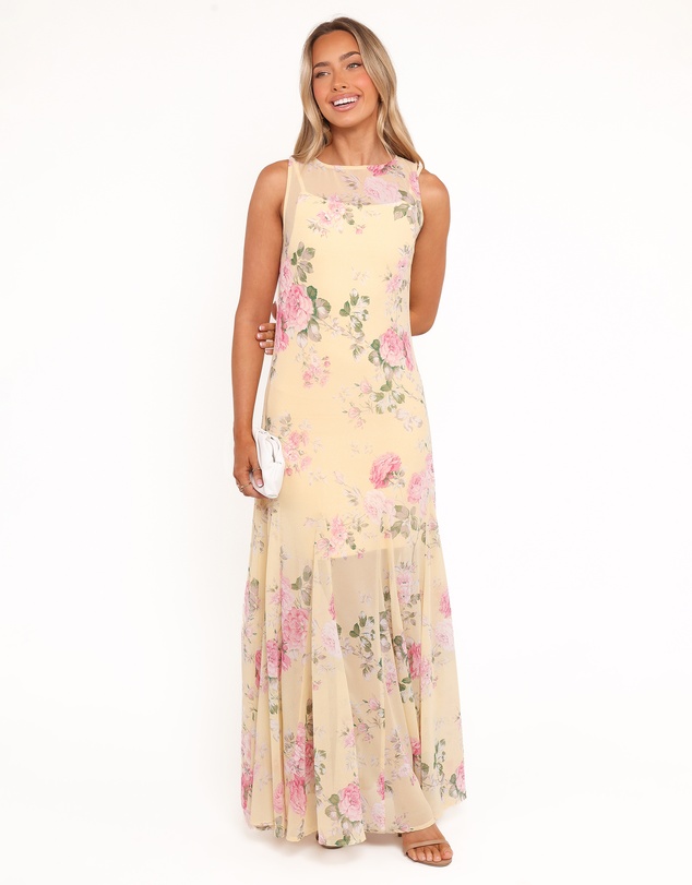 Petal & Pup - Keani Maxi Dress - Yellow Floral