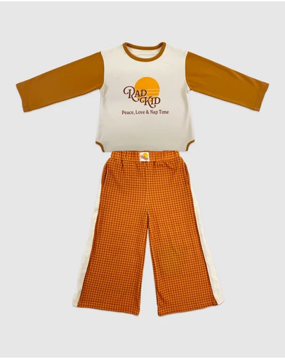 Banabae - Rad Kid Organic Stretch PJ Set - Sunsets