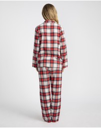 Mitch Dowd - Red Check Flannel Pyjama Set
