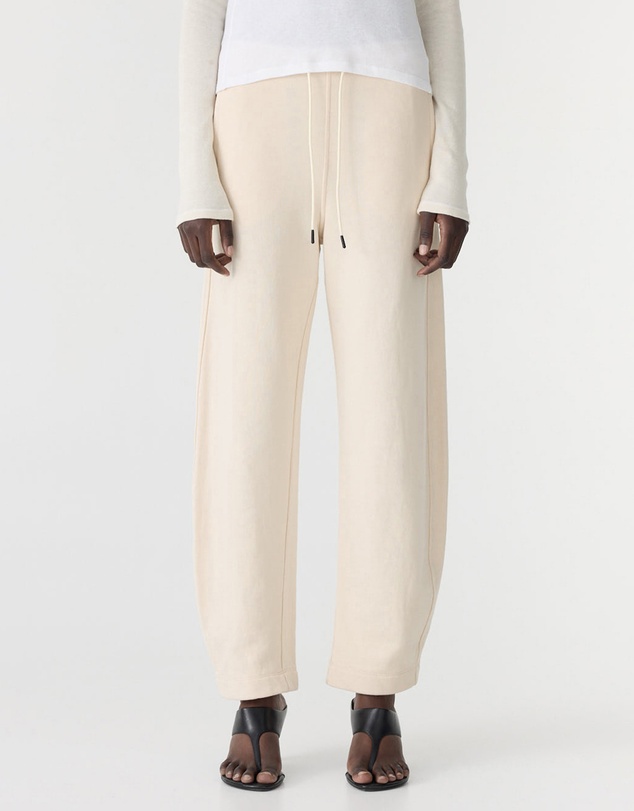 Bassike - Fleece Barrel Leg Trackpants