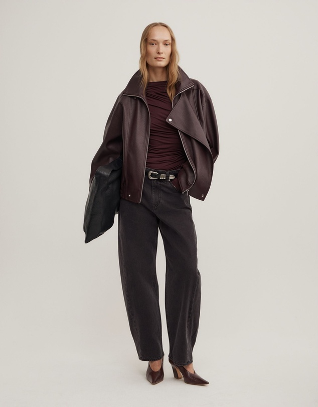 Witchery - Draped Jersey Long Sleeve Top