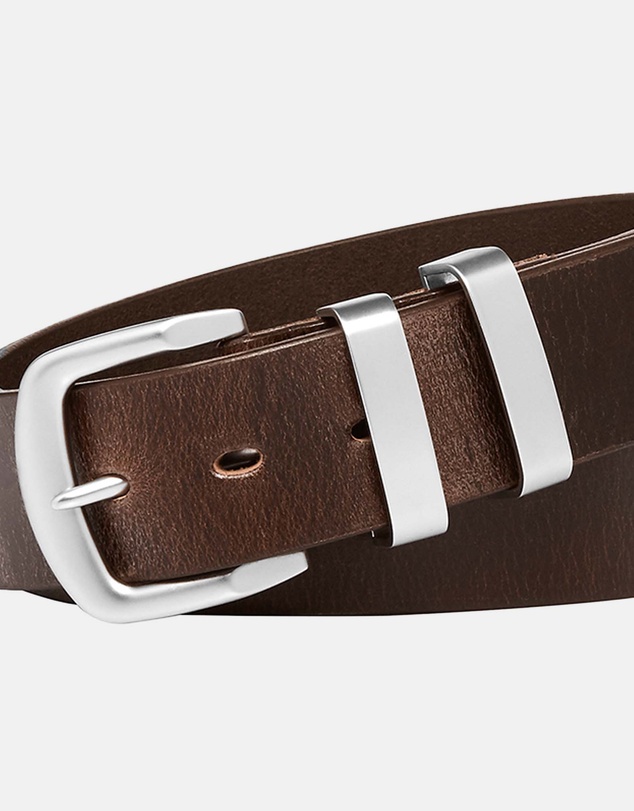 Buckle - Stockman. Australian Made Full Grain Natural Leather Belt. 38mm width.