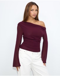Dazie - Quinn Off Shoulder Top