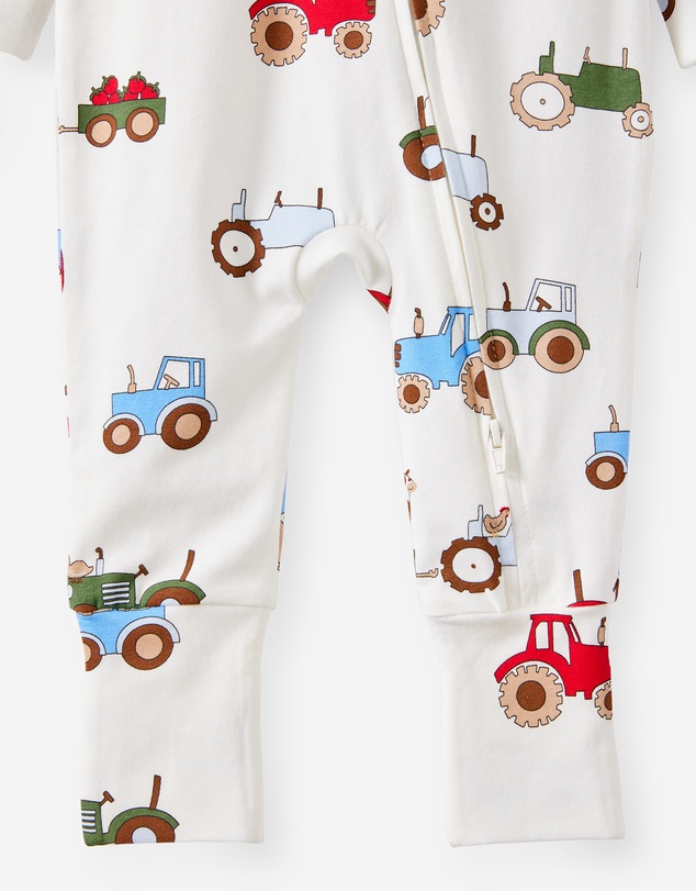 Cotton On Kids - Growie Long Sleeve Zip Romper