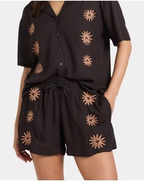 Volcom - Womens Florez Elastic Waist Shorts