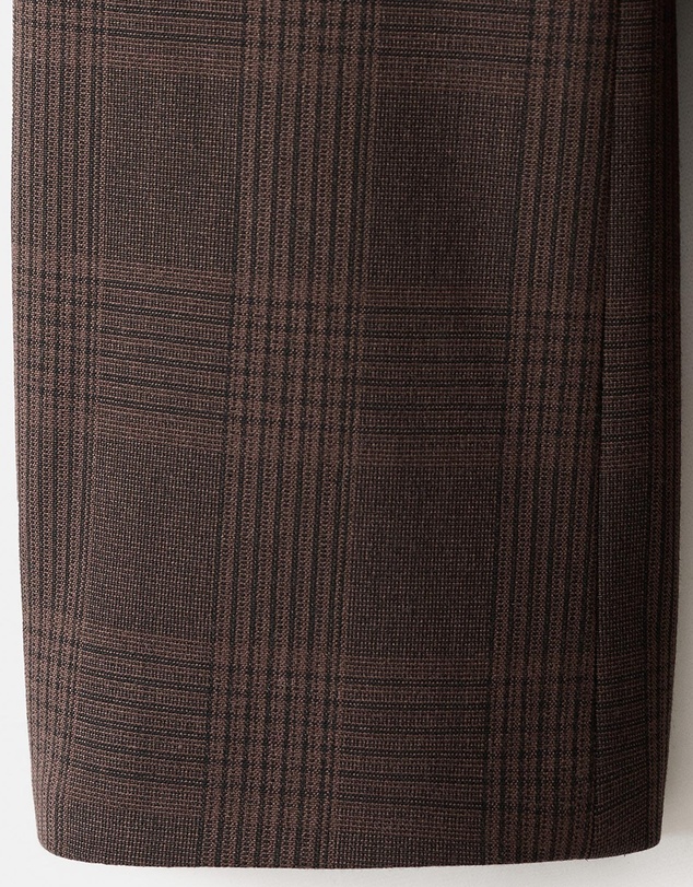 M.N.G - Double-Breasted Check Suit Jacket