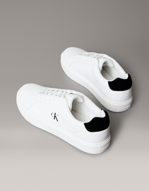 Calvin Klein - Leather Signature Logo Trainers