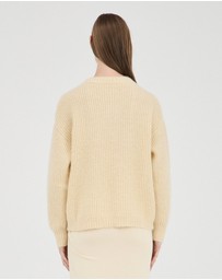 FRIEND of AUDREY - Fluffy Mohair Wool Jumper
