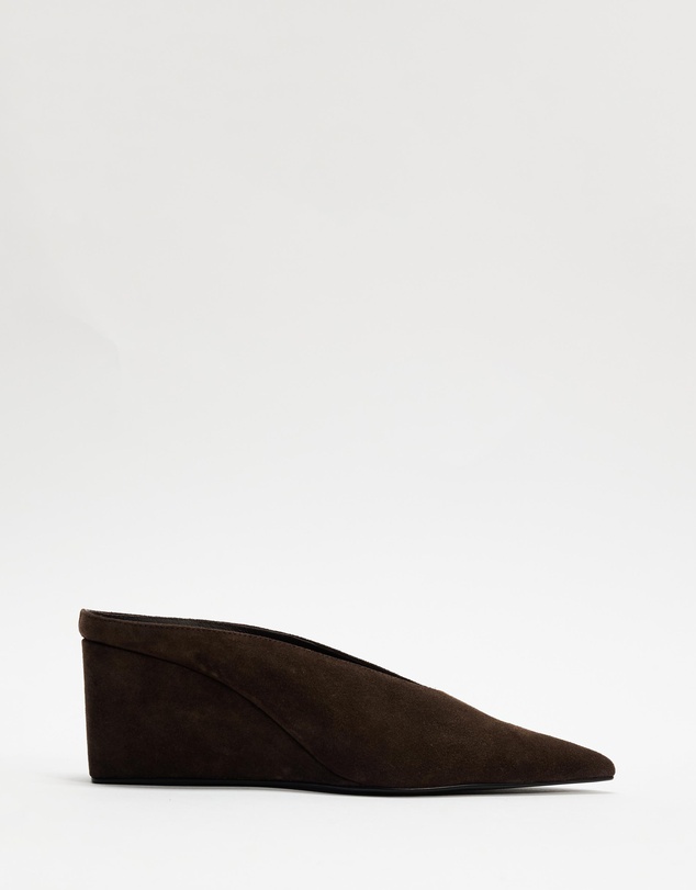 AERE - Suede Wedge Pumps