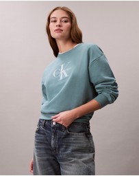 Calvin Klein Jeans - Monologo French Terry Relaxed Sweatshirt