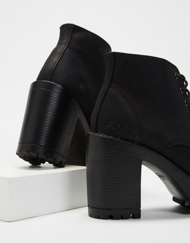 ROC Boots Australia - Pampas Leather Platform Ankle Boots