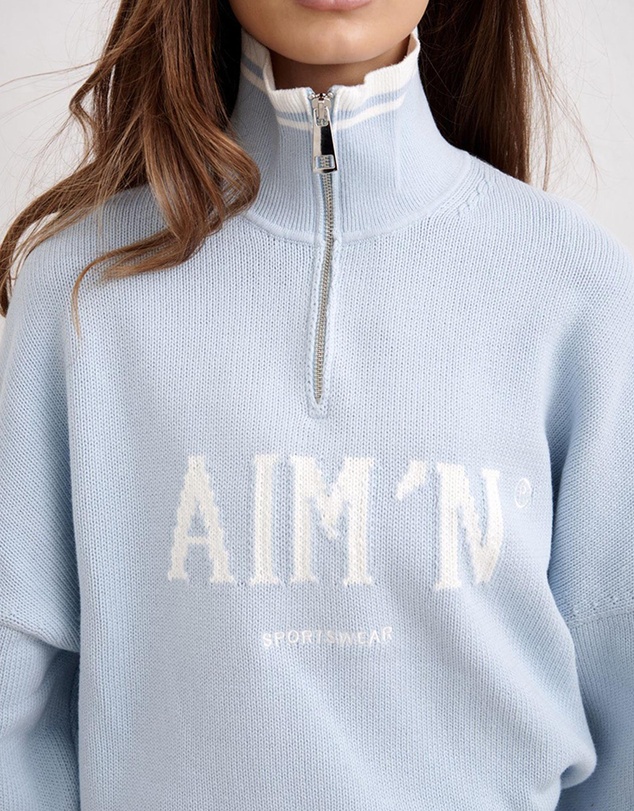 Aim'n - College Knitted Half Zip