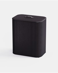 Joseph Joseph - Tota Trio Luxe 90L Easy-empty Bamboo Laundry Basket (Carbon Black)