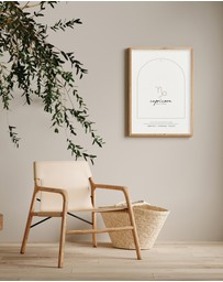 Olive et Oriel - Capricorn Zodiac Art Print A3