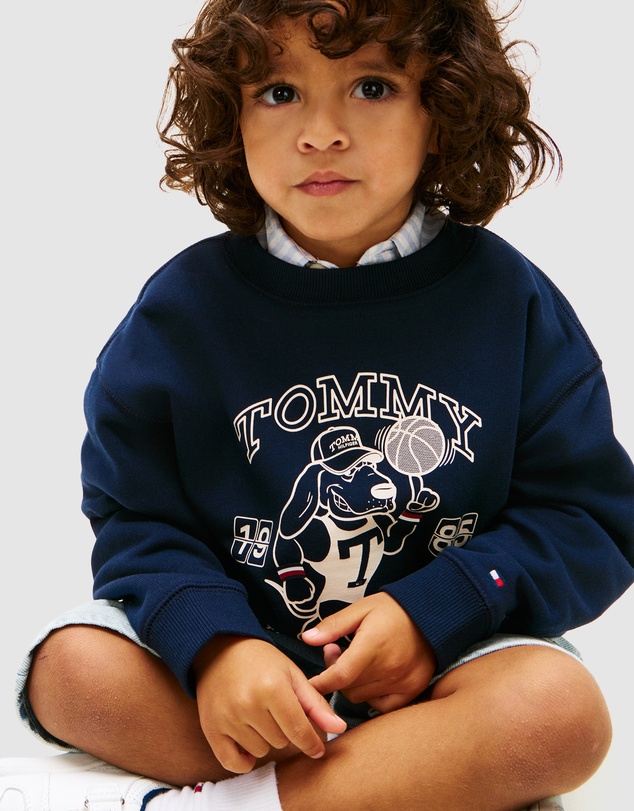 Tommy Hilfiger - Boys Graphic Logo Terry Sweatshirt - Kids