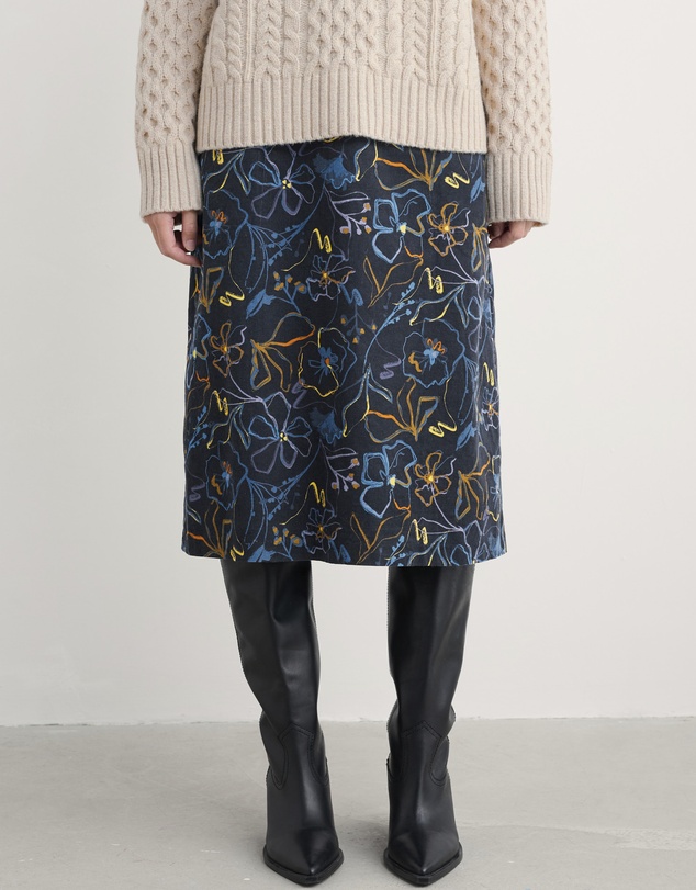 Seasalt - Seasalt Cornwall Navy Forest View Skirt