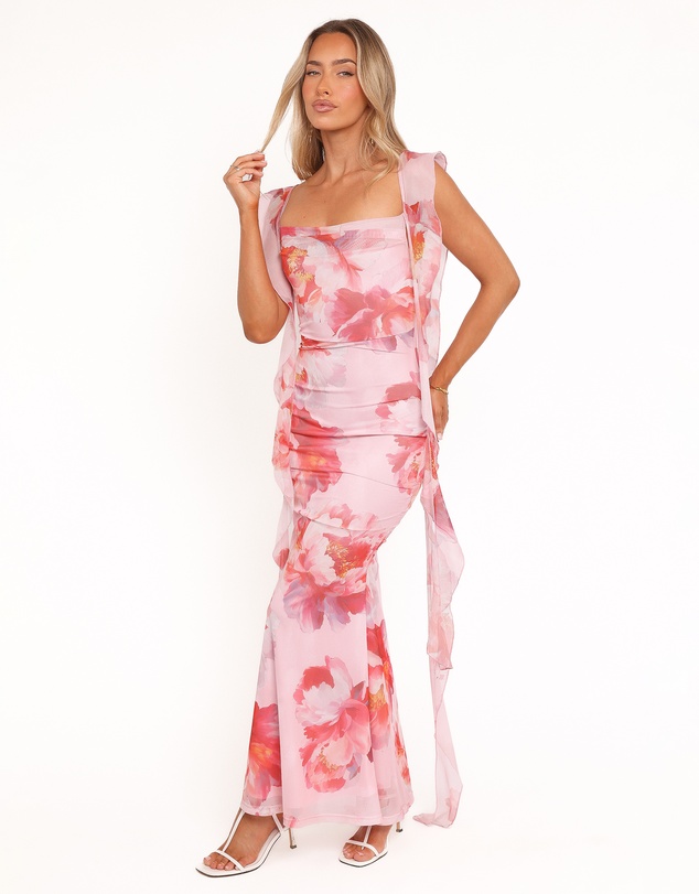 Petal & Pup - Chiara Maxi Dress - Pink Peony