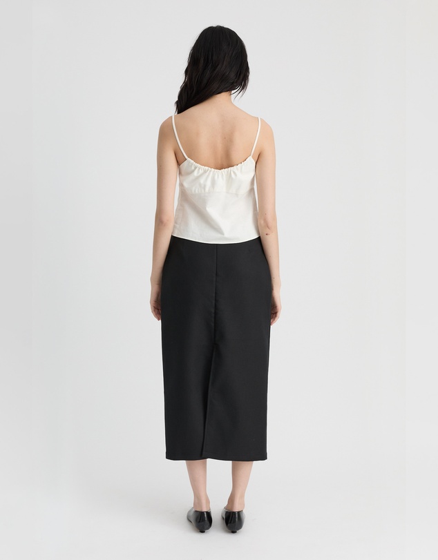 Madre Natura - Eucalyptus Tie Front Top