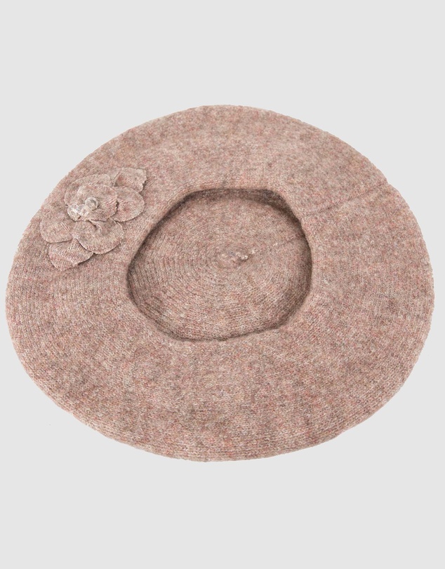 Max Alexander - European Made Beige Soft Wool Beret