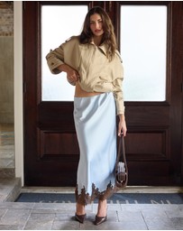 Dazie - Rhea Lace Midi Skirt