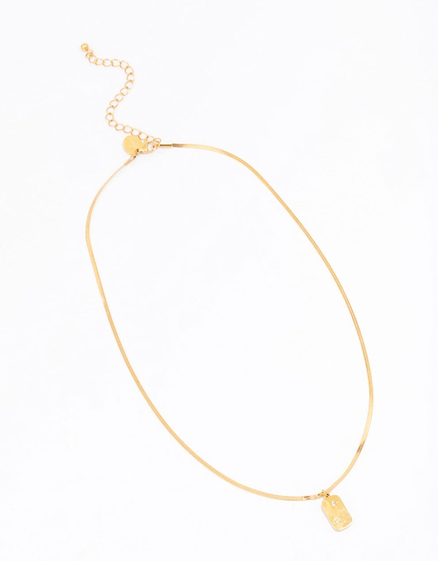 Lovisa - Waterproof Gold Plated Stainless Steel Stars Night Pendant Necklace