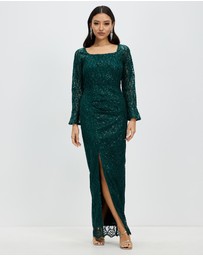 Pink Ruby - Amorata Split Hem Maxi Dress