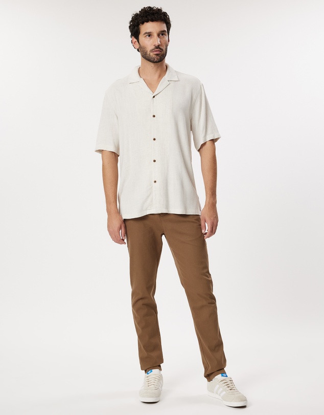 Staple Superior - Newport Textured Linen Blend Shirt