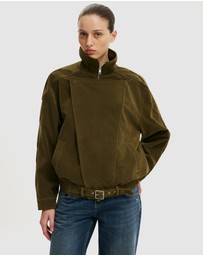 Cotton On - Cove Faux Suede Biker Jacket