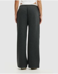 Cotton On Body Active - Plush Tie Waist Wide Leg Sweatpants