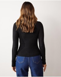 Atmos&Here - Naomi Crew Neck Knit Top