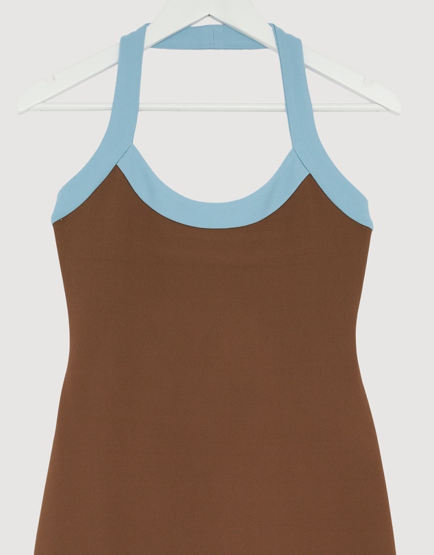 Revibe - Repaired BY JOHNNY. Colette Halter Midi Dress - AU 10