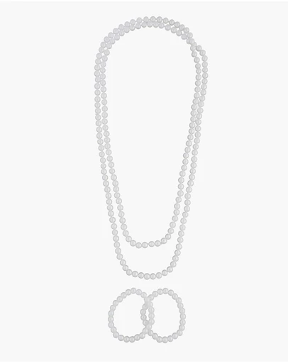 Lovisa - Long Strand Pearl Bracelet Necklace Set