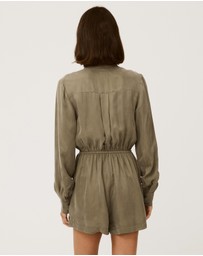Calli - Pam Cupro Playsuit