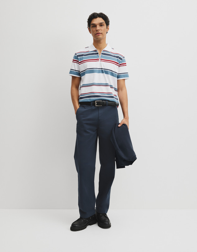 Country Road - Multi Stripe Zip Polo