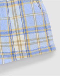 Purebaby - Check Shorts -Kids-Babies