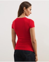 Atmos&Here - Delilah Gathered Mesh Top