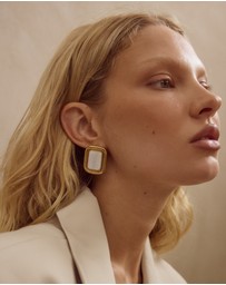 CENDRE - Leea Earrings | White