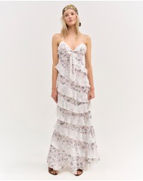 For Love & Lemons - Debby Ruffled Maxi Dress
