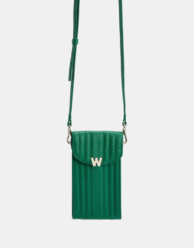 Wolf - Wolf Mimi Phone Case with Wristlet & Lanyard Green