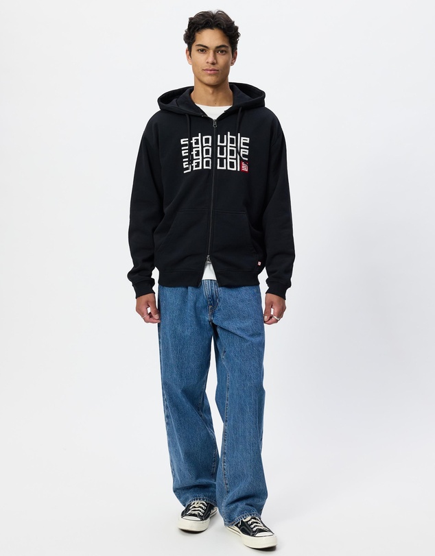 S Double - Triple Block Zip Hoodie