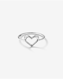 Michael Hill - Open Heart Ring in Sterling Silver