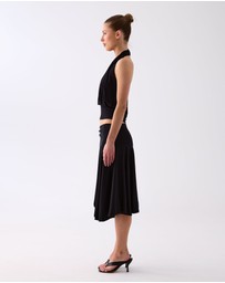 Style Addict - Celia Gathered Tie Skirt