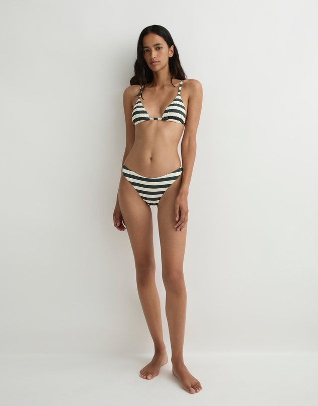 BONDI BORN - Leya Bikini Bottom - Forest Stripe (Embodee™)
