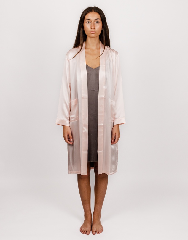 SILK MAGNOLIA - Silk Robe Dressing Gown