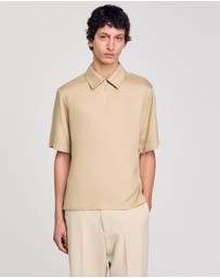 Sandro - Chemise Polo Zip Shirt