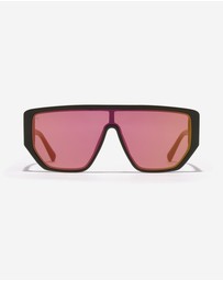 Hawkers Co - HAWKERS - Dark Khaki Fucsia Eco METRO Sunglasses for Men and Women UV400