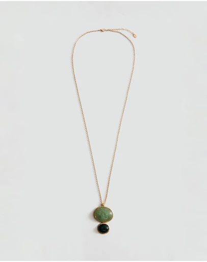 M.N.G - Long Pendant with Stones