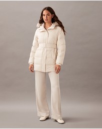 Calvin Klein - Belted Matte Quilted Jacket