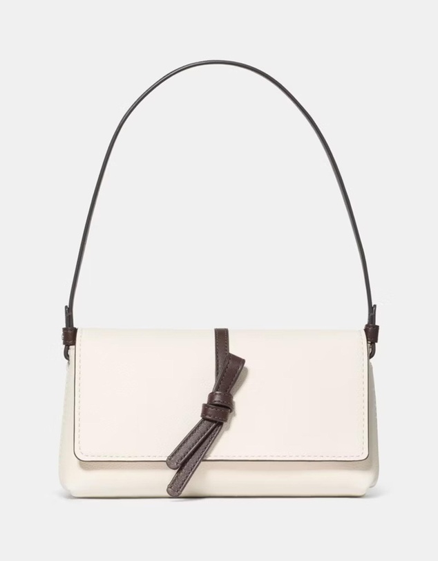Kate Spade - Loop Colorblocked Pebbled Leather Small Flap Shoulder Bag